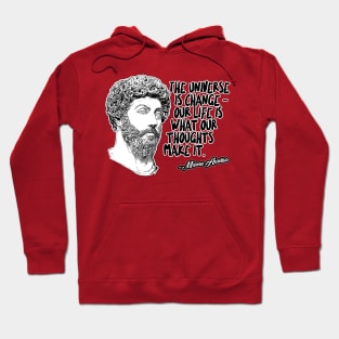 Marcus Aurelius Philosophy Quote Statement Design Hoodie